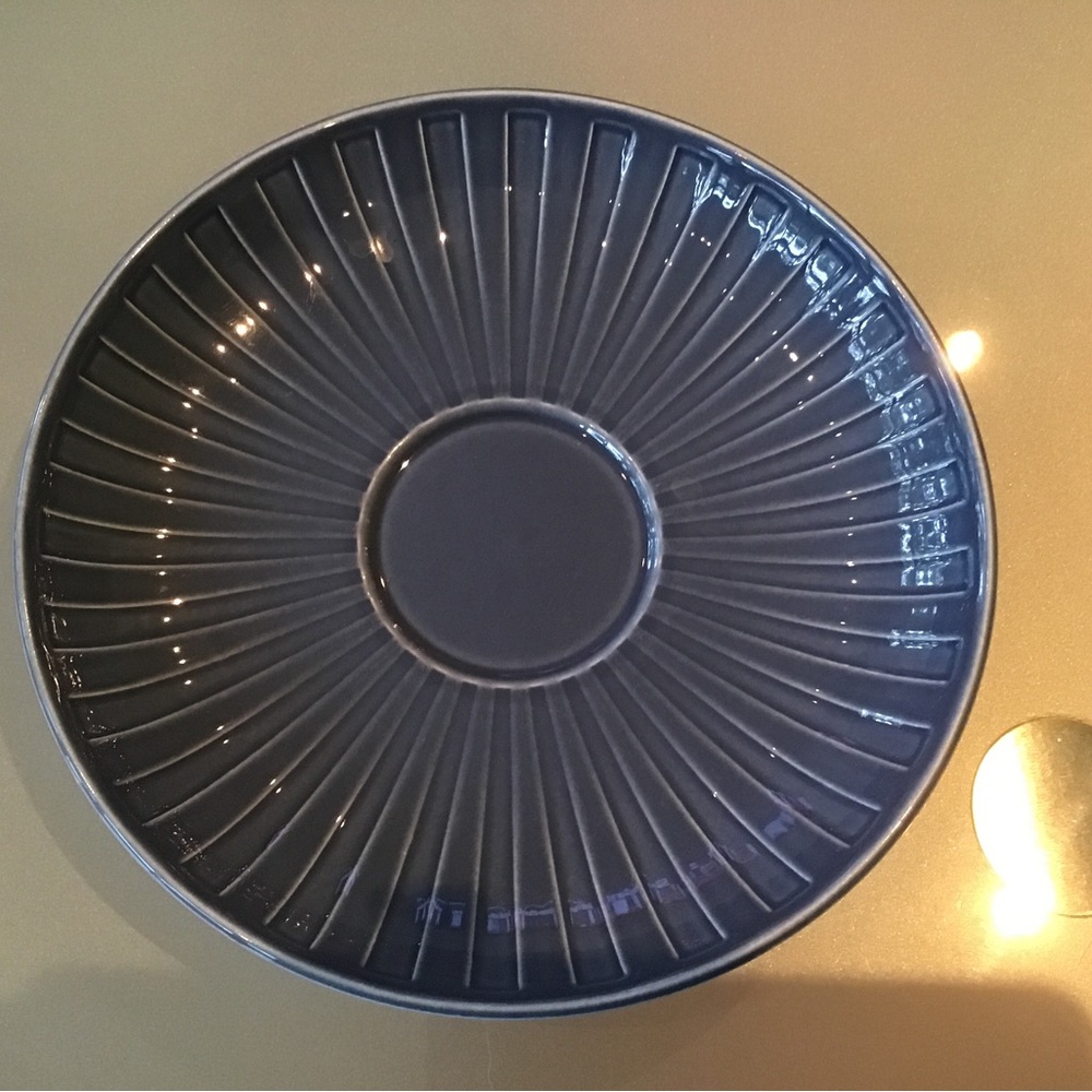 Wedgwood Weekday Weekend Blue 7” Fluted Breakfast‎ Jumbo Saucer LN RARE
